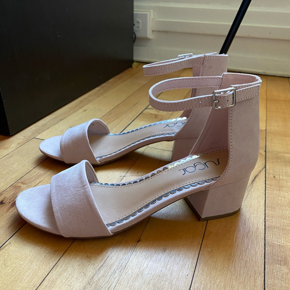 Blush pink heels